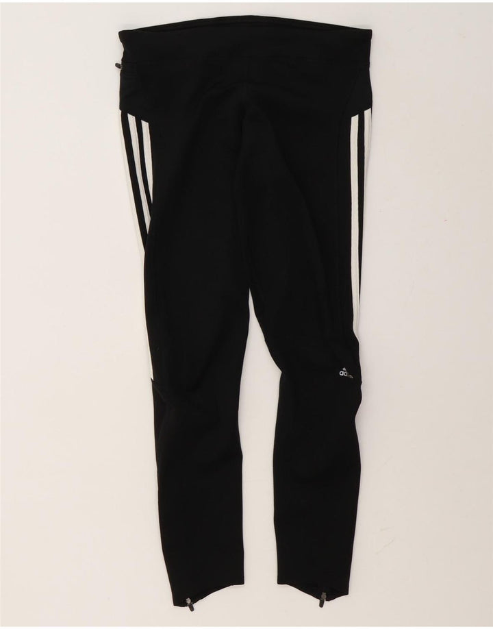 Adidas Climalite Leggings UK 12 Medium Noir Colorblock Polyester
