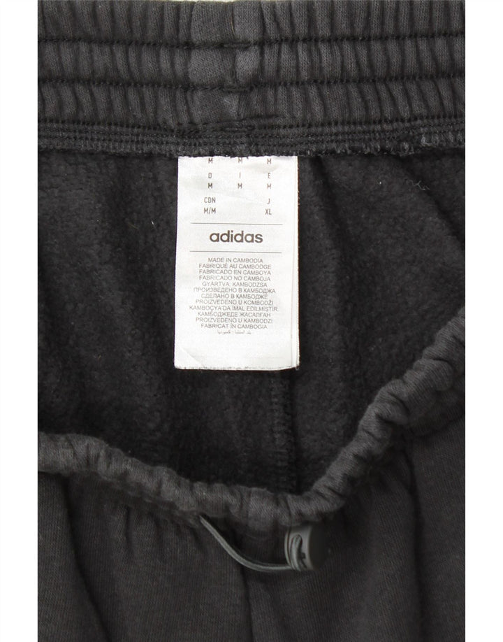 ADIDAS Pantalon de survêtement cargo pour homme en coton noir moyen