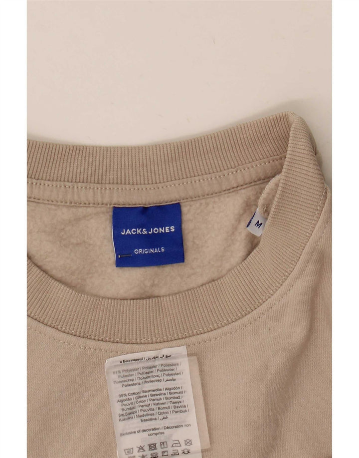 Jack & Jones Sweat-Shirt Graphique Homme Beige Moyen Polyester