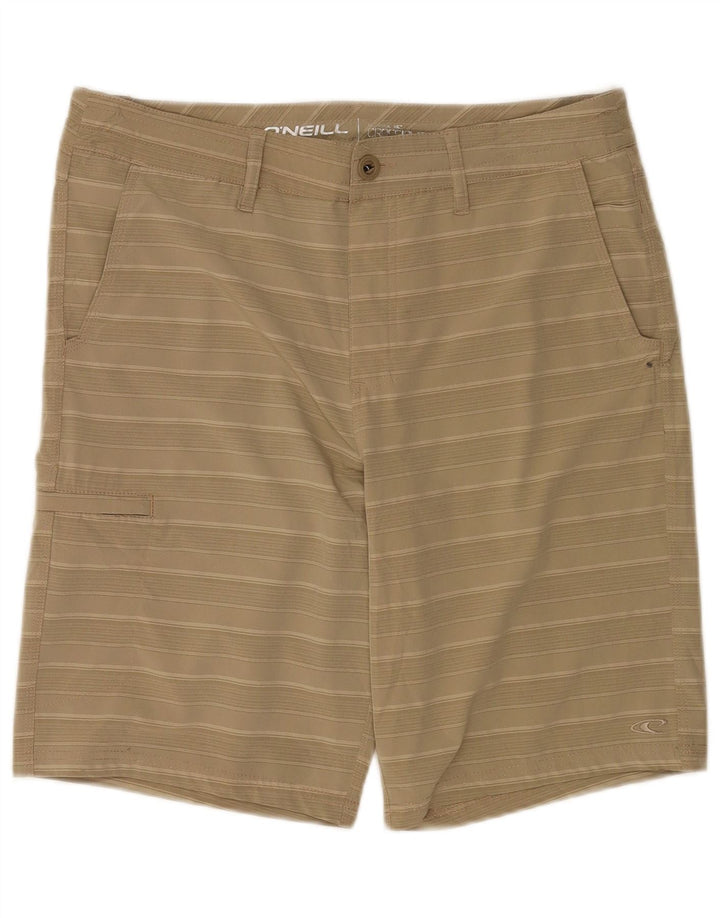 O'Neill Short Chino Homme W32 Polyester Rayé Beige Moyen