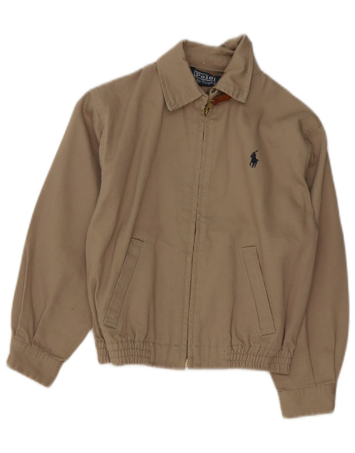 Polo Ralph Lauren Blouson Bomber Garçon 8-9 Ans Coton Beige