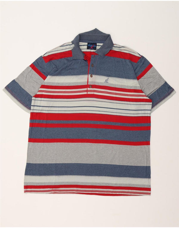 AUSTRALIAN L'ALPINA Polo Homme IT 56 2XL Coton Rayé Multicolore