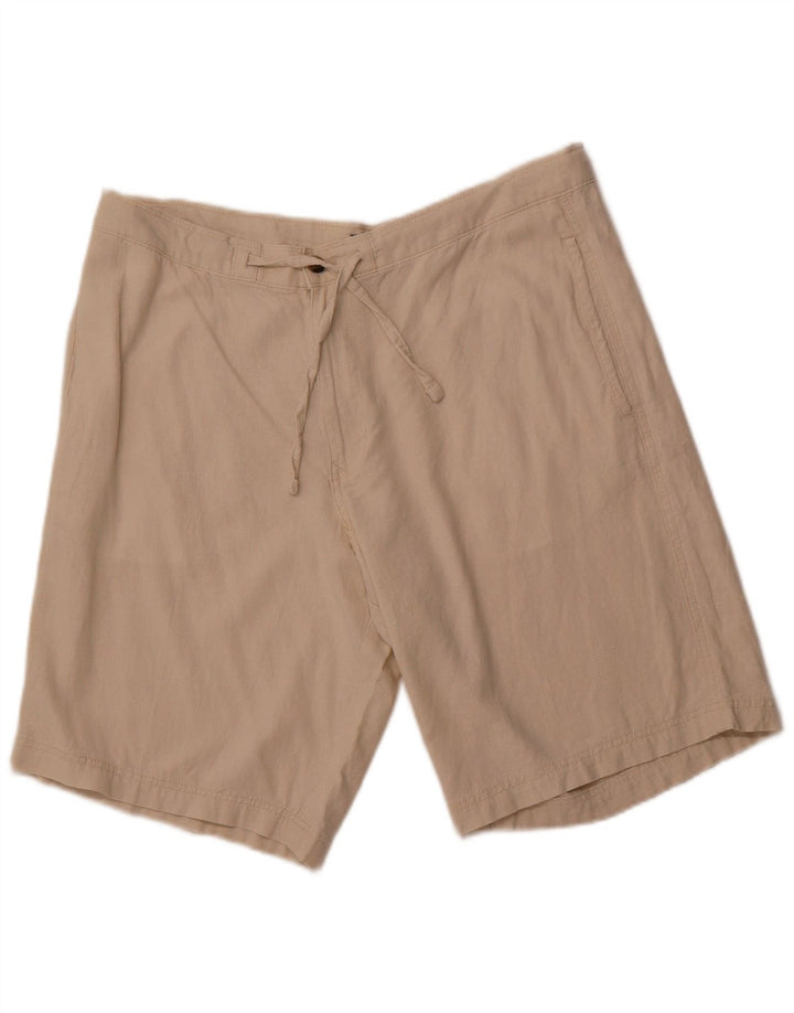 MARKS & SPENCER Short Chino Homme W38 XL Beige Lin