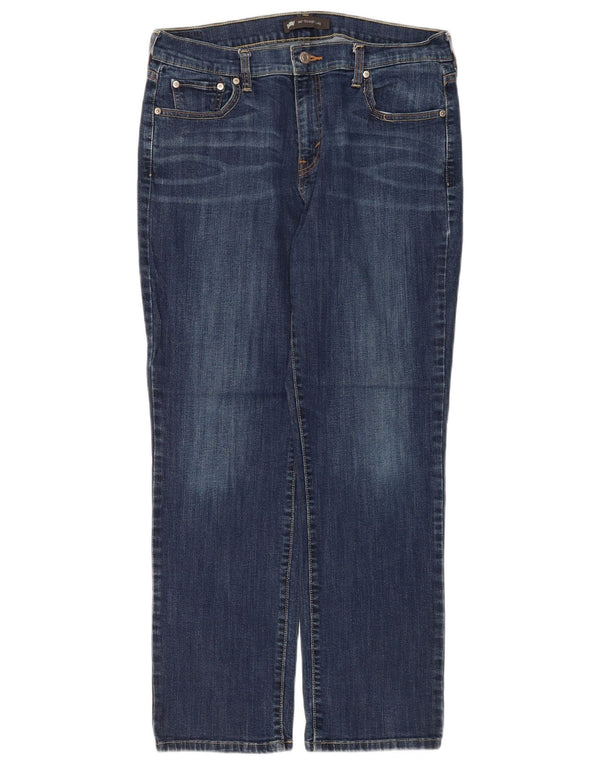 Levi's Womens 505 Straight Jeans US 12 Large W31 L30 Blue Cotton