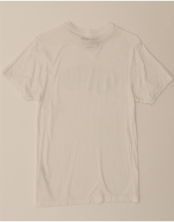 VANS Mens Custom Fit Graphic T-Shirt Top Small White Cotton Vintage Vans and Second-Hand Vans from Messina Hembry 