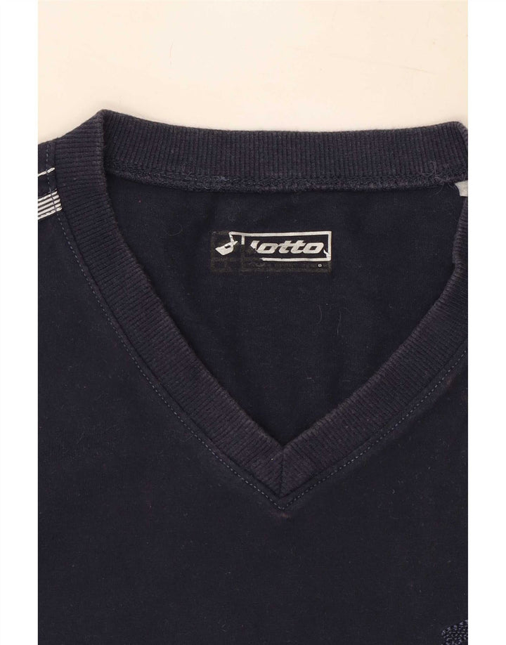 Lotto T-Shirt Homme Bleu Marine Moyen