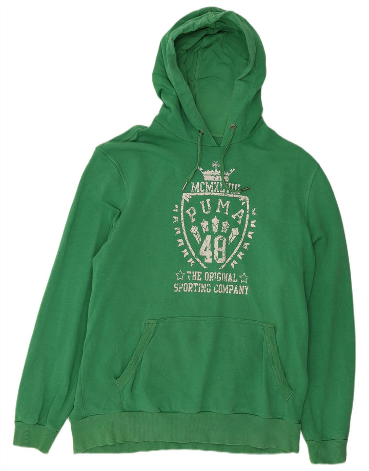 Puma Pull à capuche graphique pour homme 2XL Vert