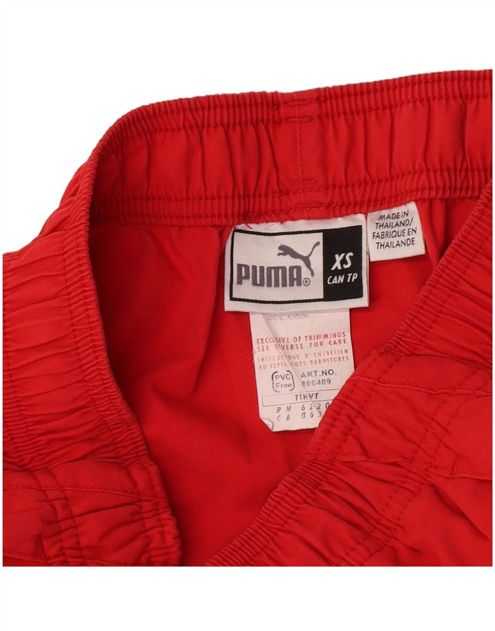 Puma Pantalon de Survêtement Capri Femme UK 6 XS Rouge Polyester
