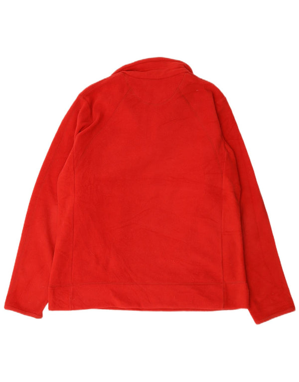 Champion Pull polaire à col zippé pour femme UK 18 XL Rouge Polyester