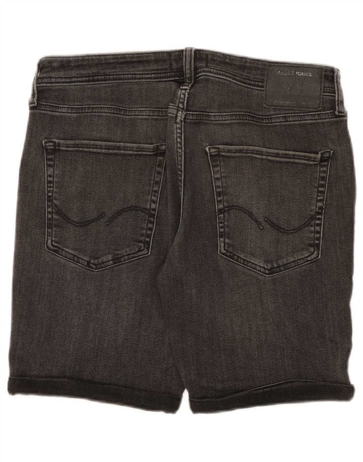 JACK & JONES Short en Jean Homme Medium W32 Gris Coton