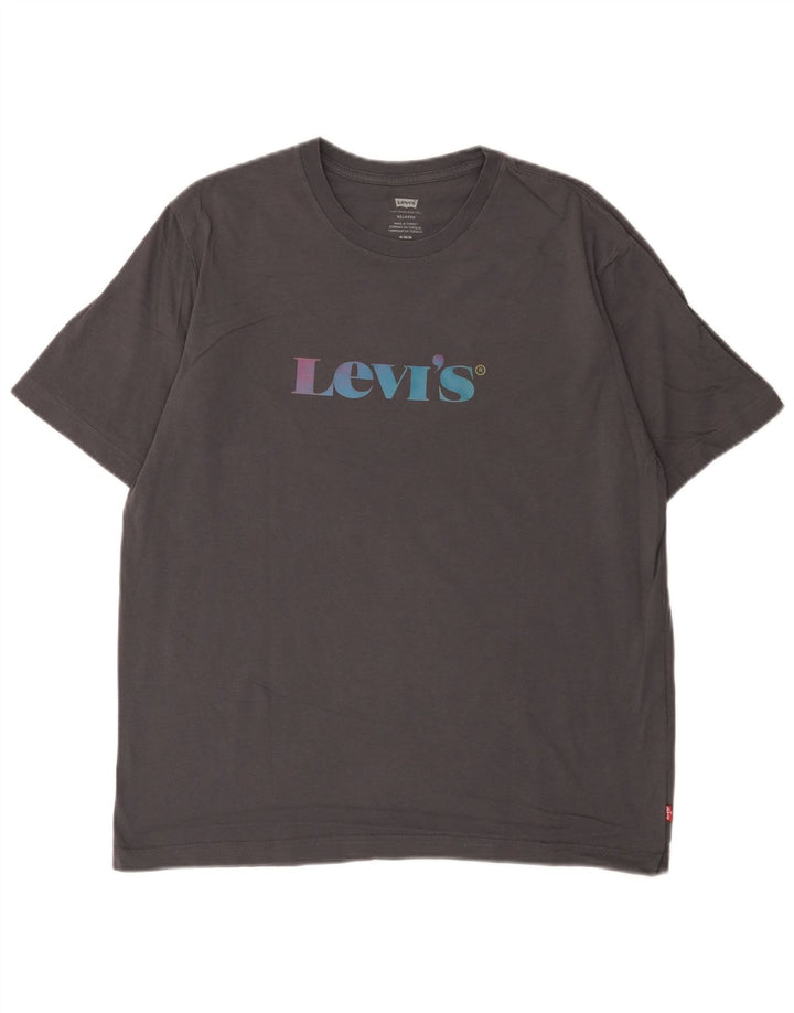 Levi's Tee-Shirt Relaxed Graphic Homme Gris Moyen