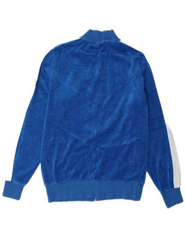 Colmar Veste de survêtement en velours pour femme UK 10 Small Bleu Coton