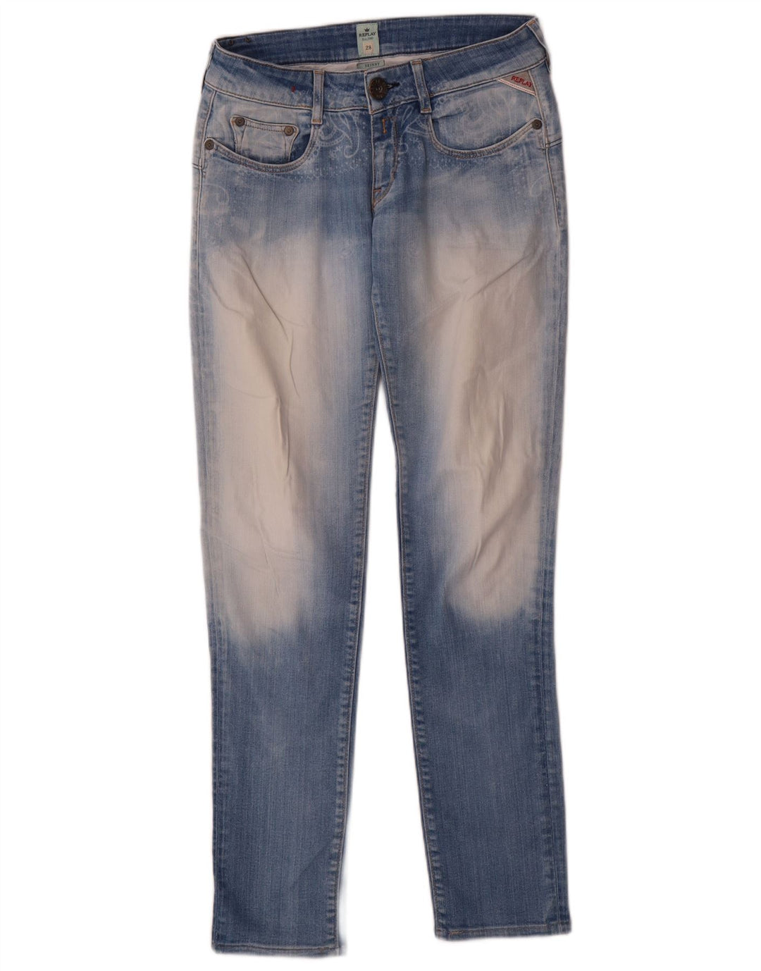 Replay Jean Skinny Femme W28 L30 Bleu