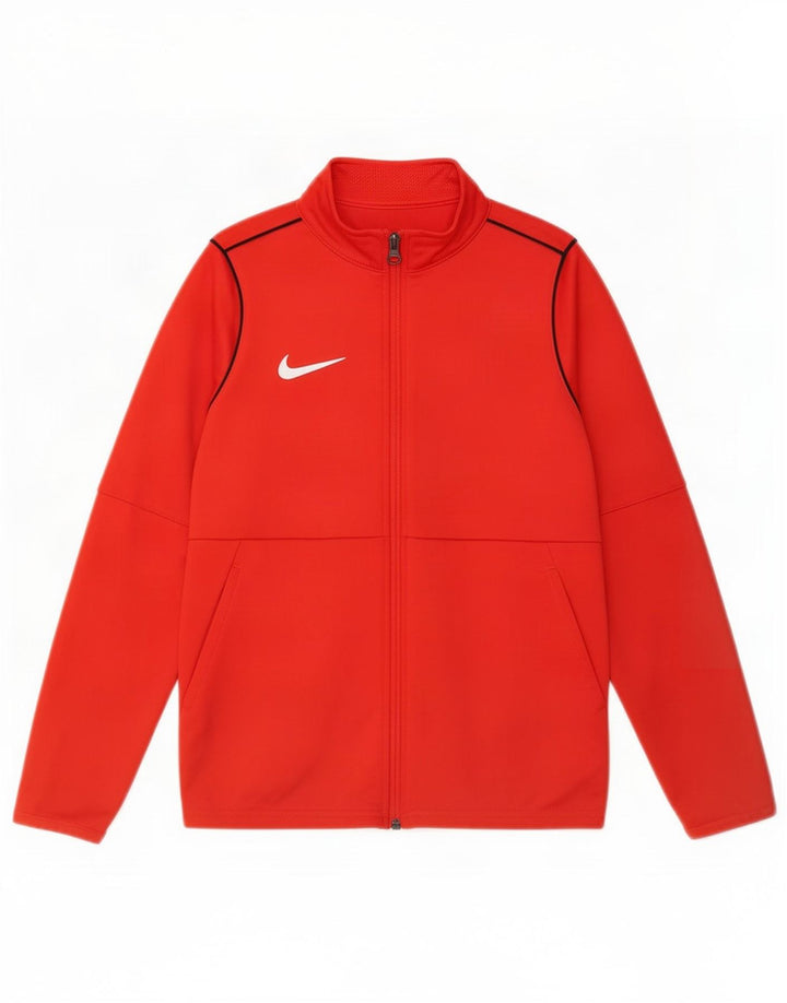 Veste de survêtement Nike Dri Fit pour garçon 10-11 ans Rouge moyen Polyester