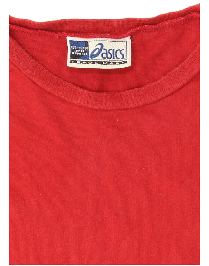 Asics T-shirt graphique pour hommes, grand, orange, colour block