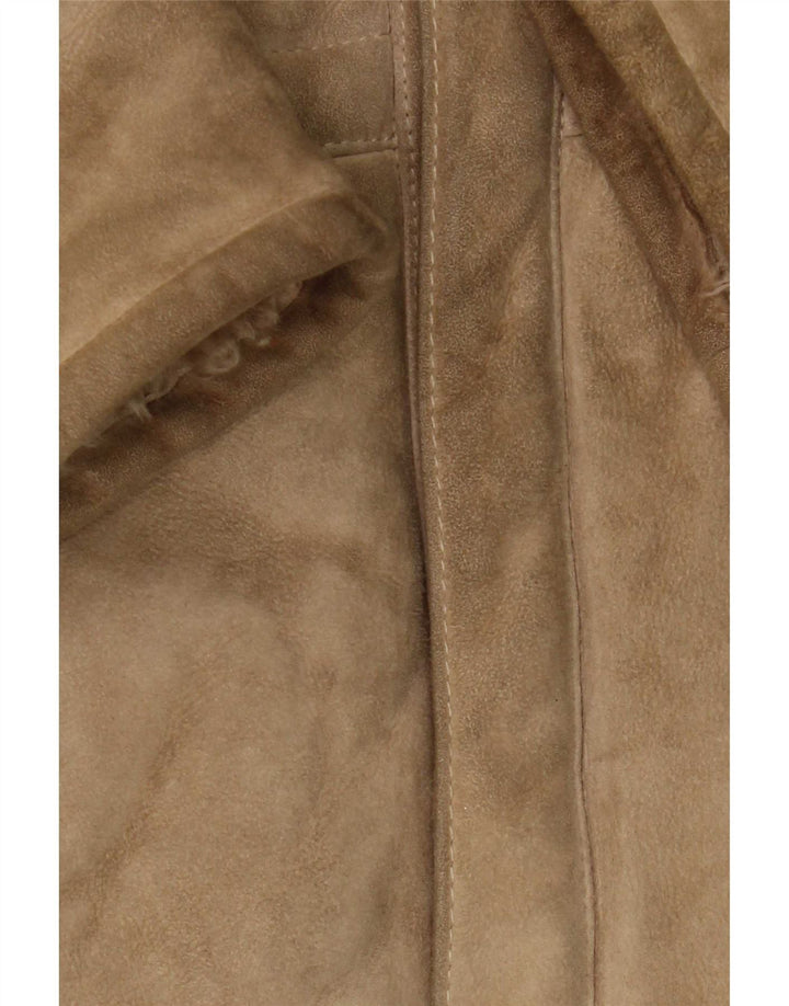 veste en peau de mouton homme vintage IT 50 Grand Marron Classique