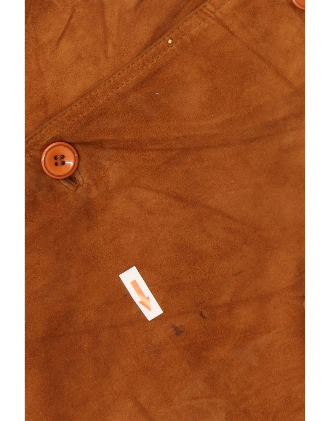 Veste Bomber En Daim Vintage Homme IT 56 3XL Daim Marron