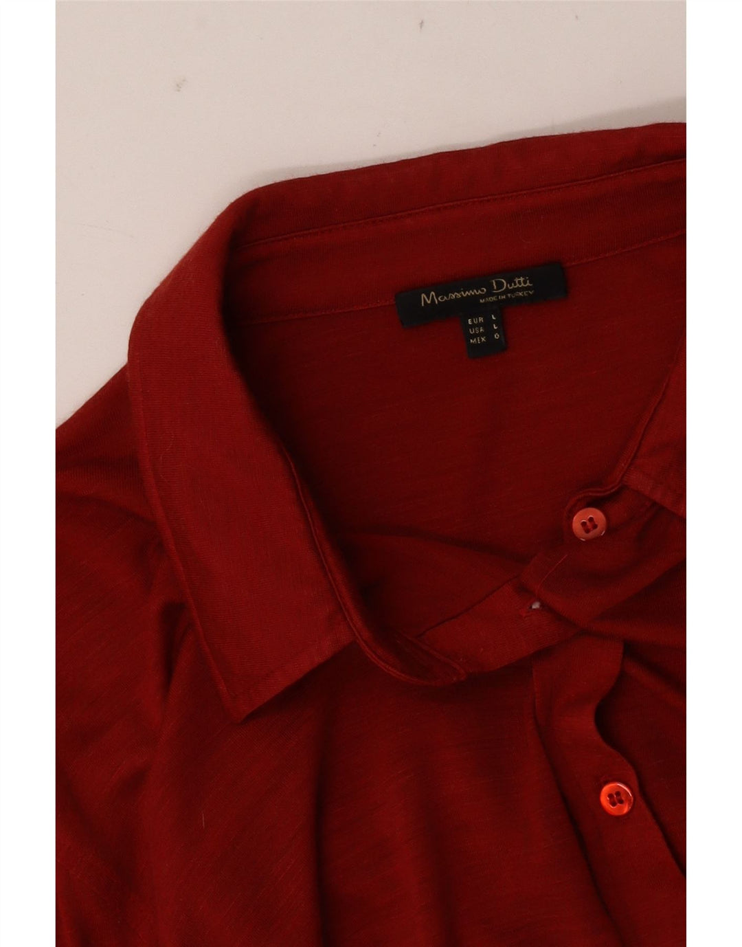 Massimo Dutti Chemise Femme UK 16 Large Rouge