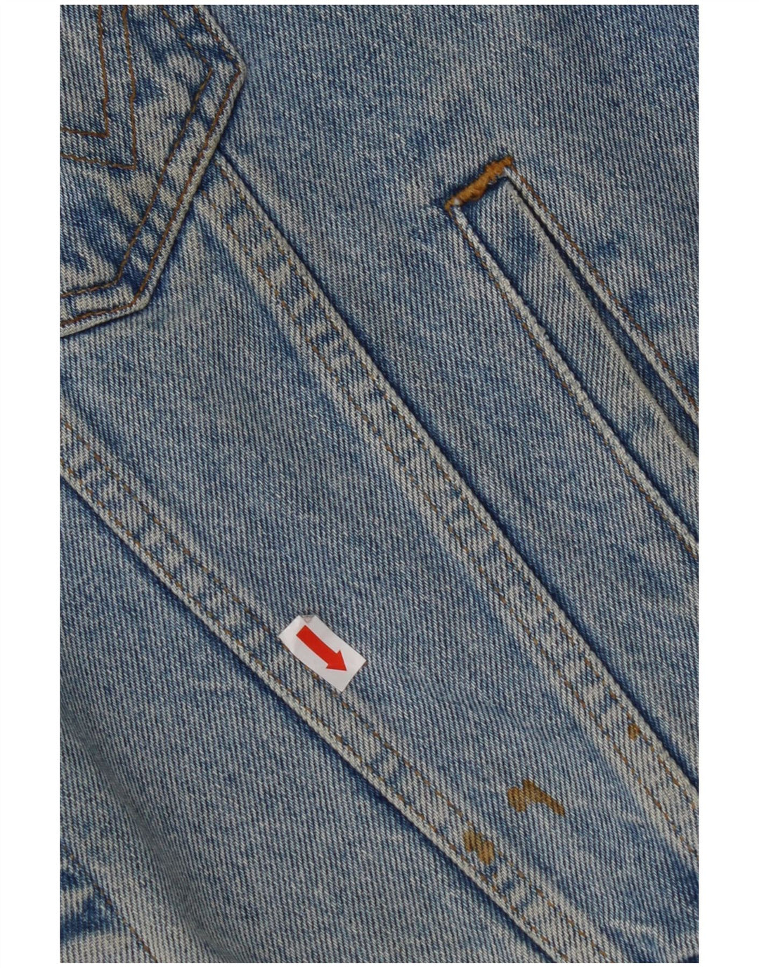 WRANGLER Gilet en jean coupe ample pour homme UK 36 Petit Bleu Coton