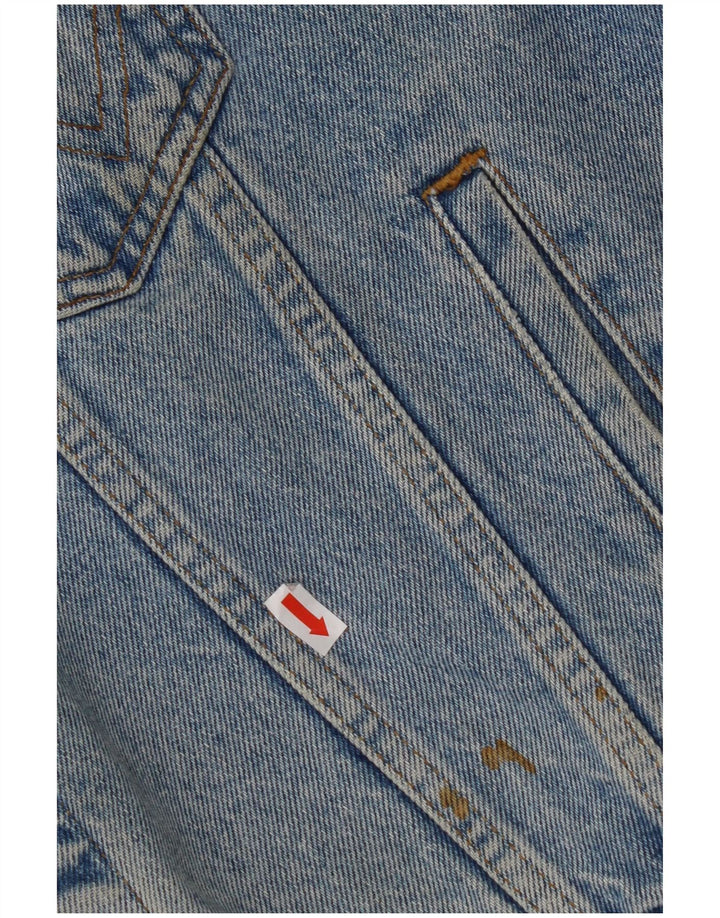 WRANGLER Gilet en jean coupe ample pour homme UK 36 Petit Bleu Coton