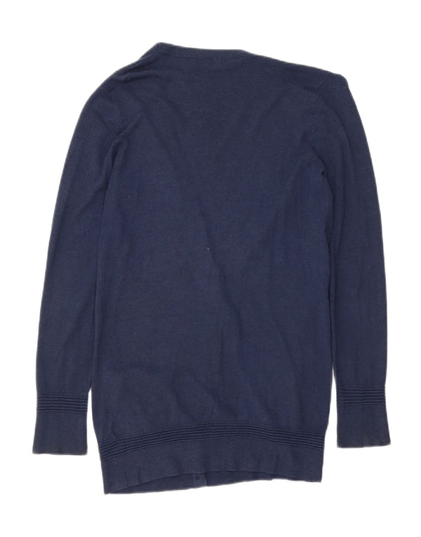Topshop Cardigan long surdimensionné pour femme UK 10 Petit Bleu marine