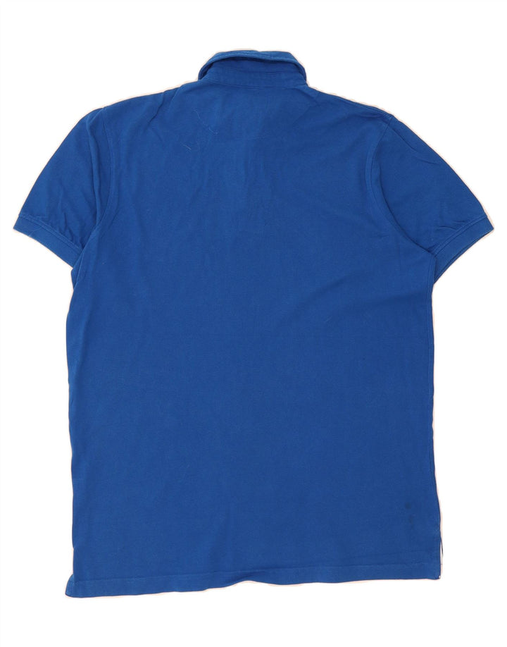 COVERI Mens Polo Shirt Large Blue Cotton Vintage Coveri and Second-Hand Coveri from Messina Hembry 