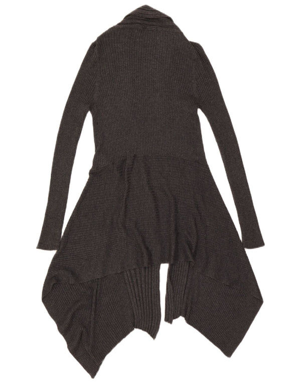 Marks & Spencer Pull cardigan asymétrique pour femme UK 10 Small Gris
