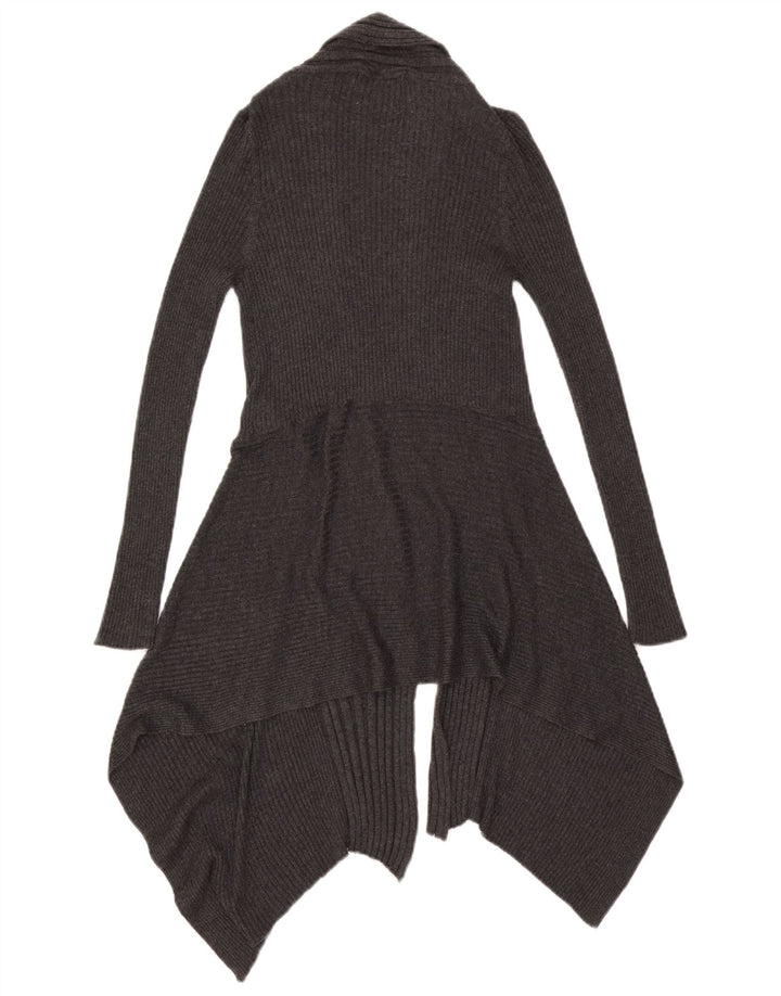 Marks & Spencer Pull cardigan asymétrique pour femme UK 10 Small Gris