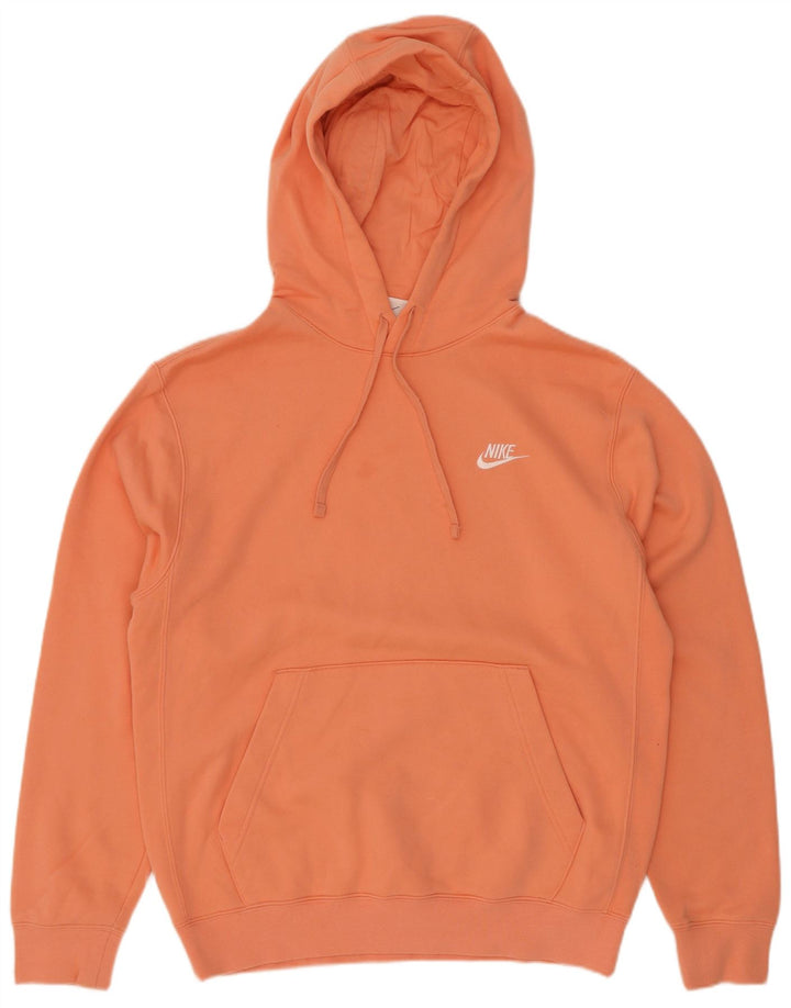 Nike Pull à capuche pour homme Petit coton orange