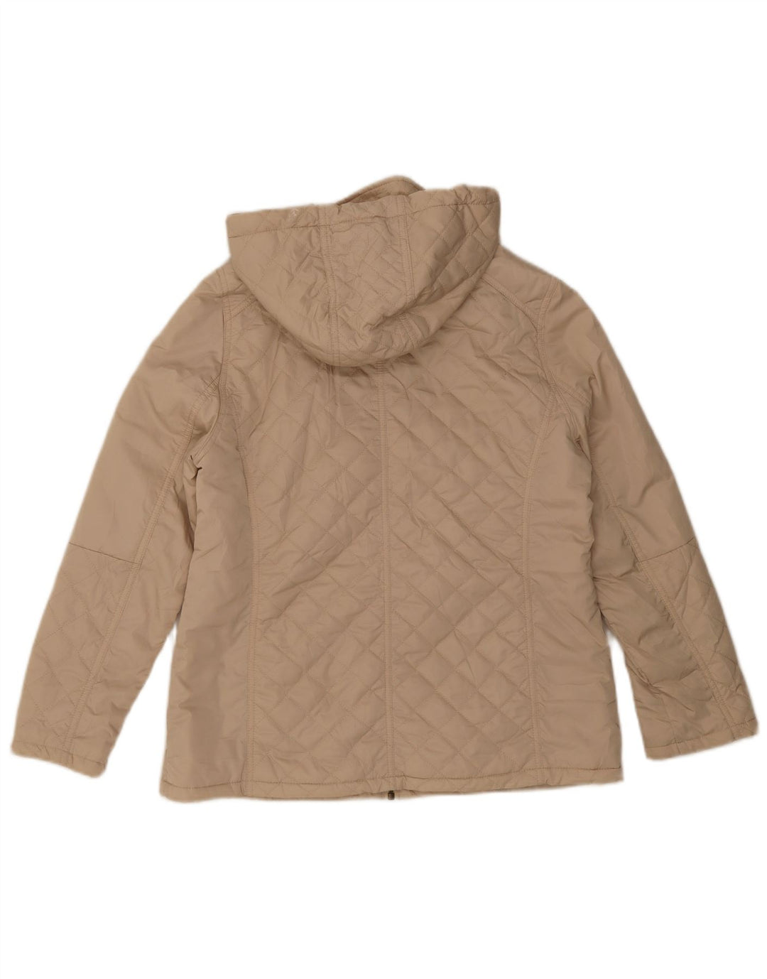 Marks & Spencer Veste matelassée à capuche pour femme UK 12 Beige moyen