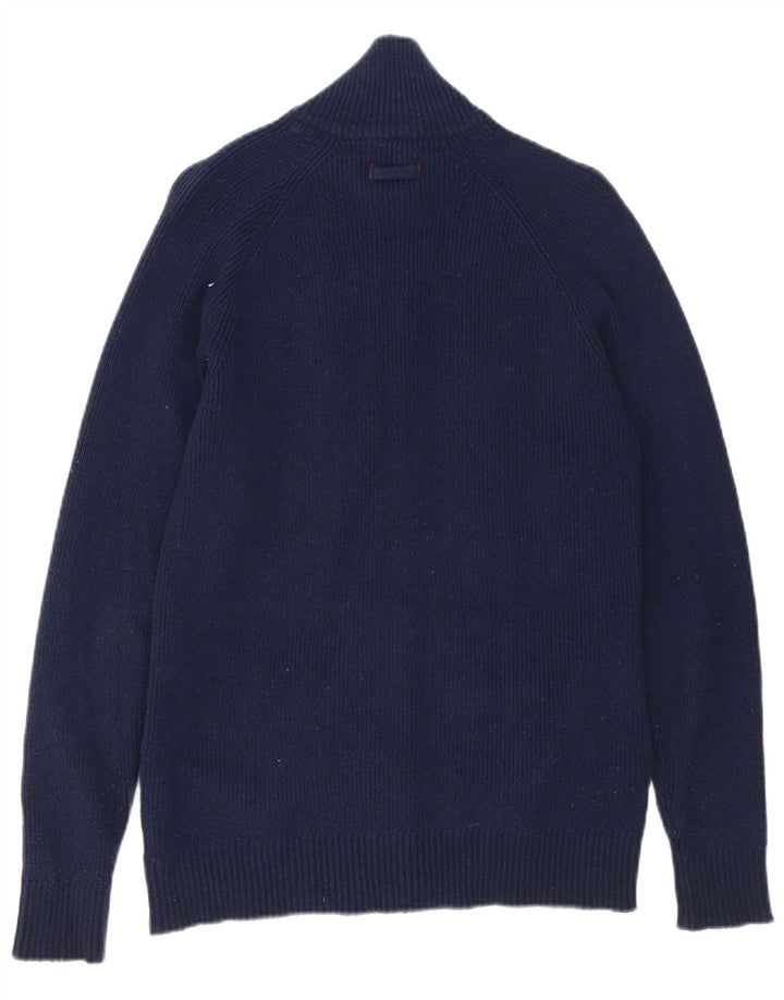 Jack & Jones Pull Cardigan Homme Bleu Marine Moyen Coton