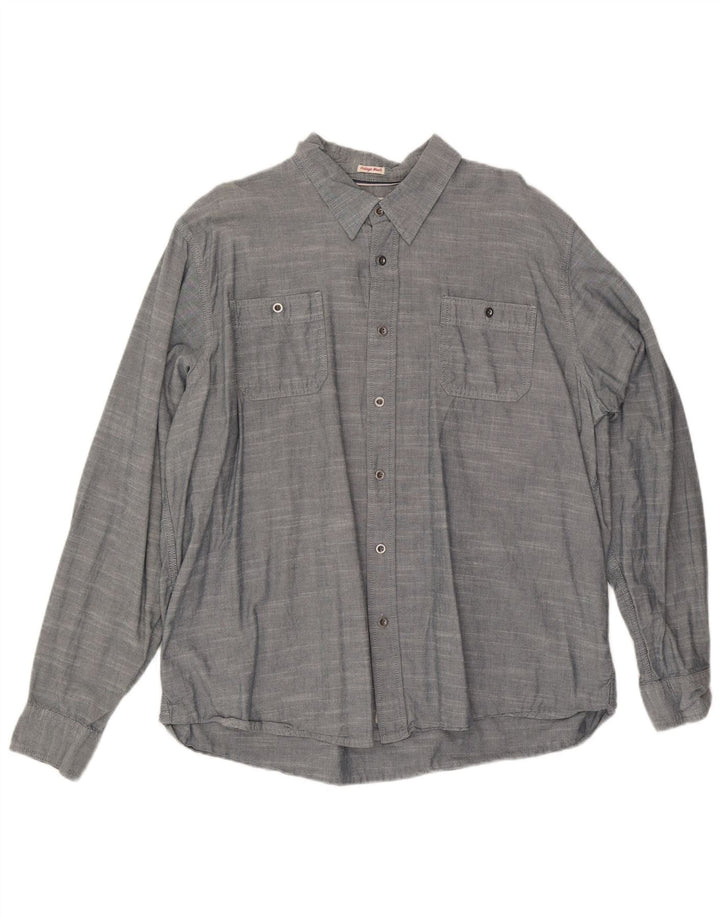 WRANGLER Chemise Homme 2XL Gris Moucheté Coton