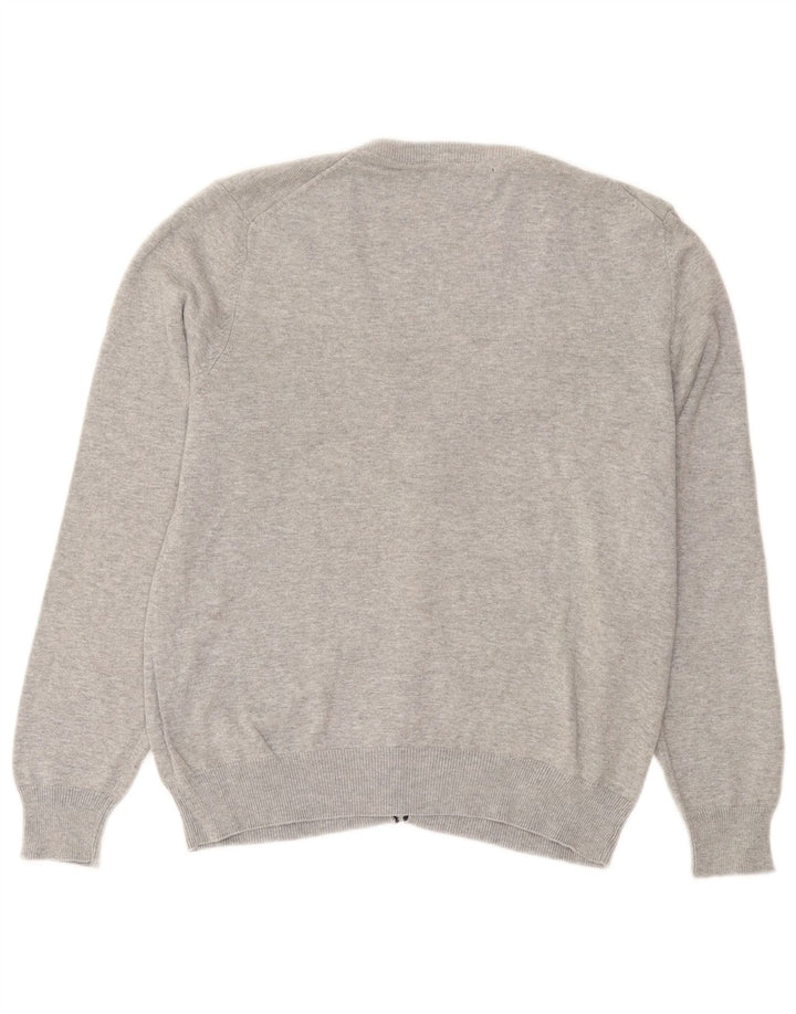 Kappa Cardigan Homme Pull Petit Gris Moucheté Coton