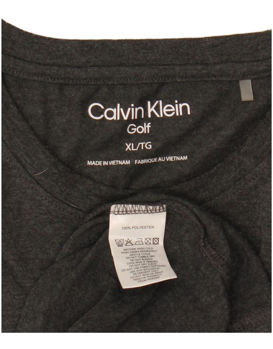 Calvin Klein T-Shirt Homme Top XL Gris Polyester