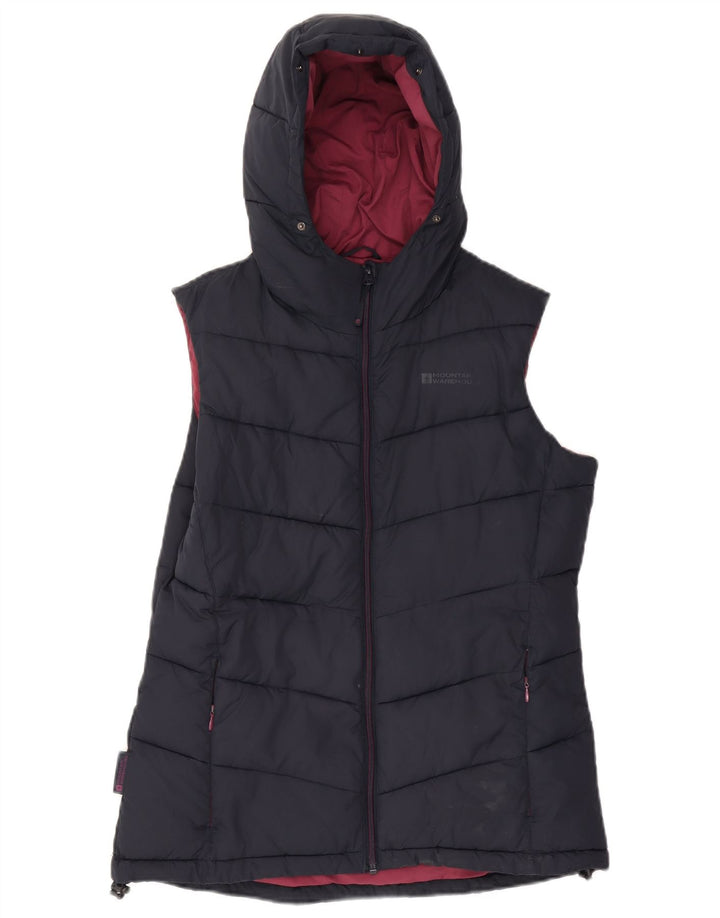 Mountain Warehouse Gilet rembourré pour femme UK 12 Medium Bleu marine Polyester