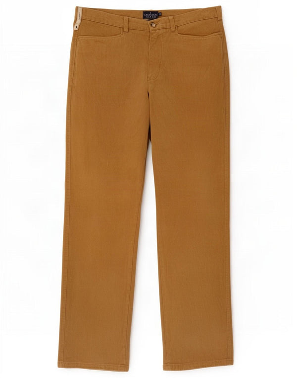Trussardi Pantalon Droit Casual Homme IT 52 XL W38 L34 Marron Coton
