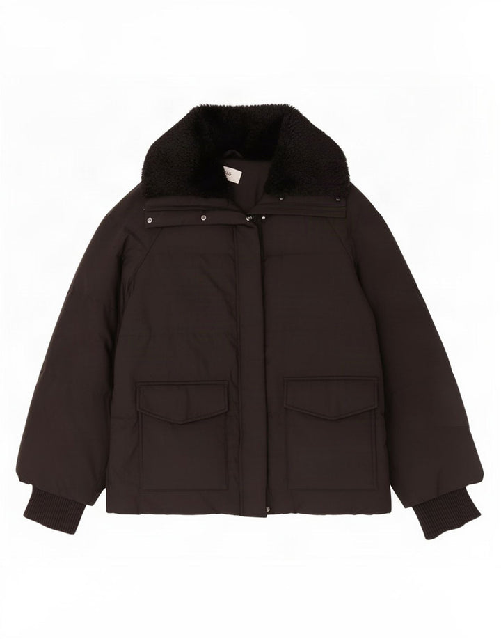 Marks & Spencer Veste matelassée surdimensionnée pour femme UK 16 Large Noir Polyester