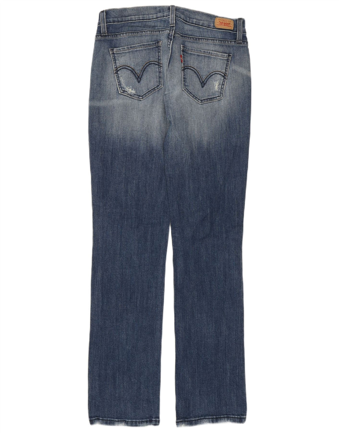 Levi's Jean droit 504 Super Low Femme US 7 Medium W29 L31 Bleu Coton