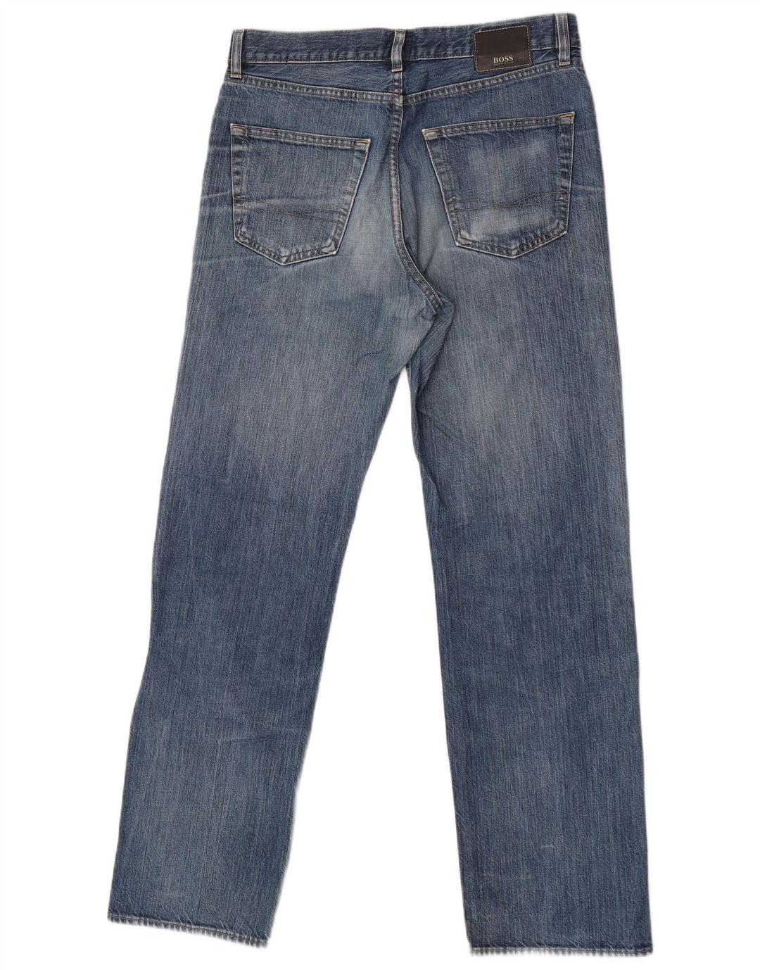 Hugo Boss Jean droit W33 L32 en coton bleu pour homme