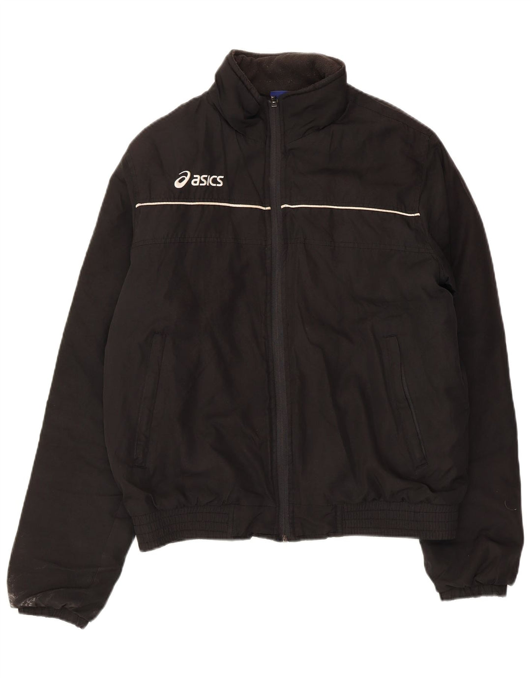 ASICS Veste de survêtement pour homme Noir moyen Polyester