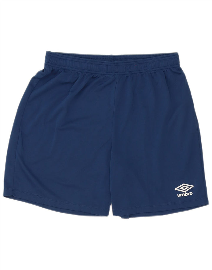 Umbro Short de sport pour femme UK 12 Bleu marine moyen Polyester