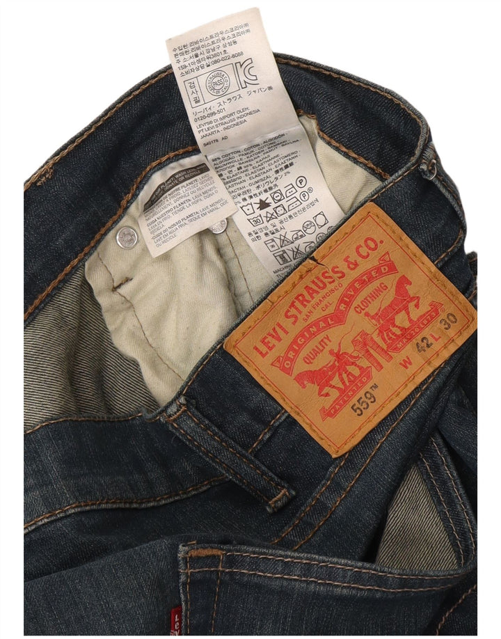 Levi's Jean Droit 559 Coupe Relax Homme W42 L30 Bleu Marine Coton