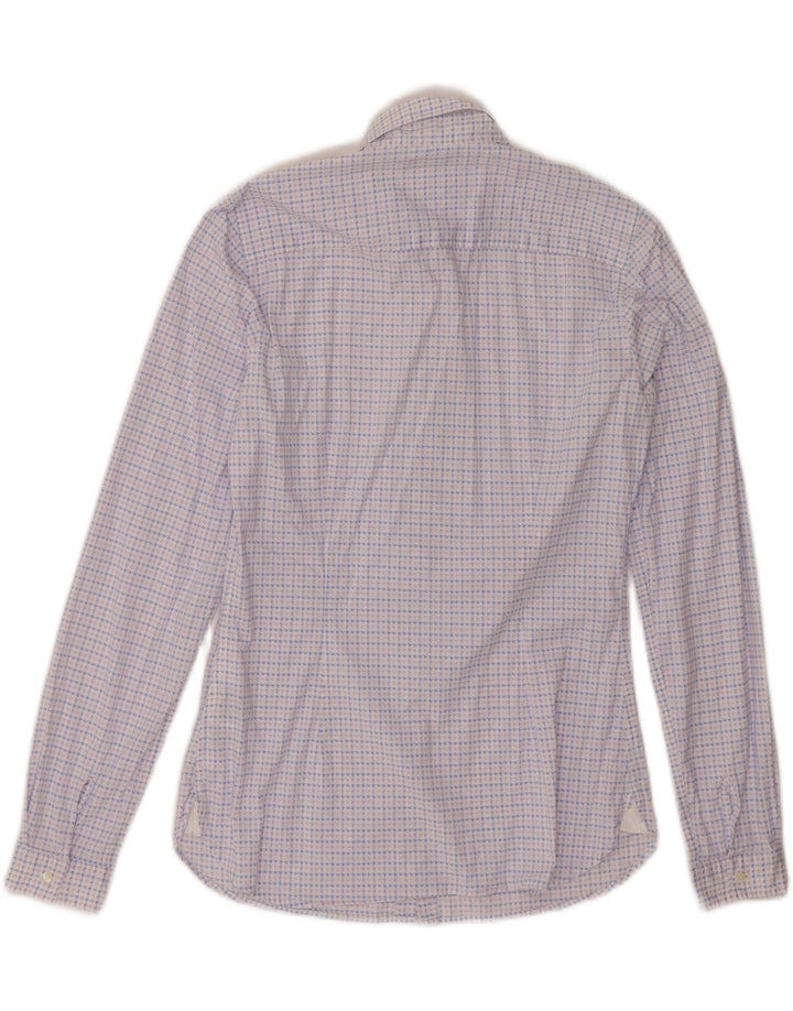 TOMMY HILFIGER Chemise ajustée pour femme US 4 Petit coton pied-de-poule bleu