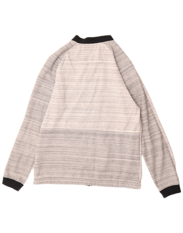 NIKE Veste de survêtement pour homme en coton rayé gris moyen