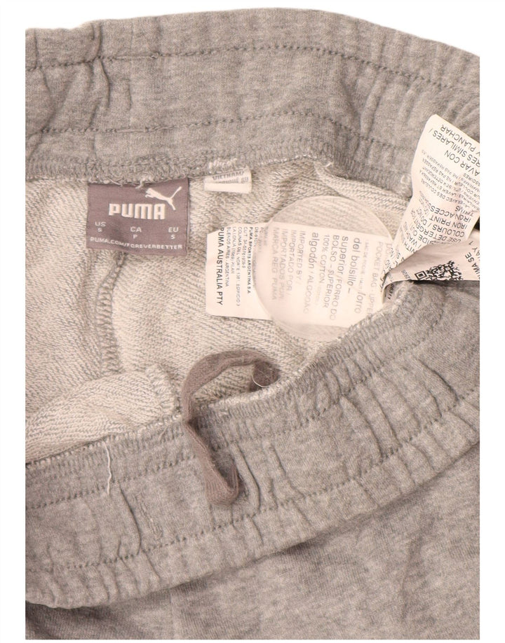 PUMA Short de Sport Graphique Homme Petit Gris Coton
