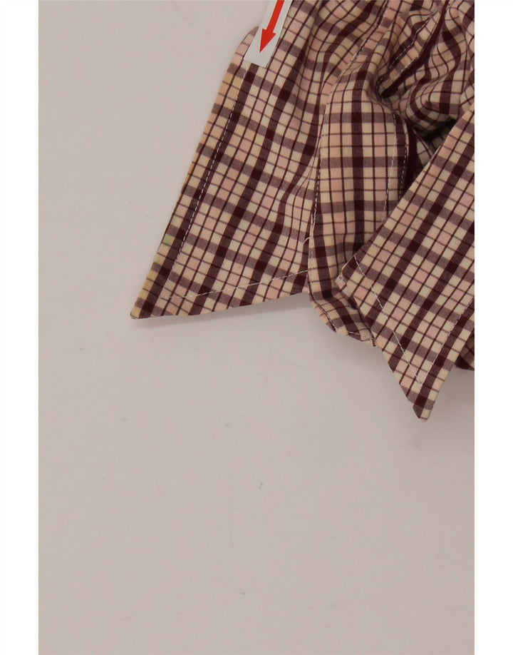 Tommy Hilfiger Chemise Femme US 6 Medium Marron Check Coton