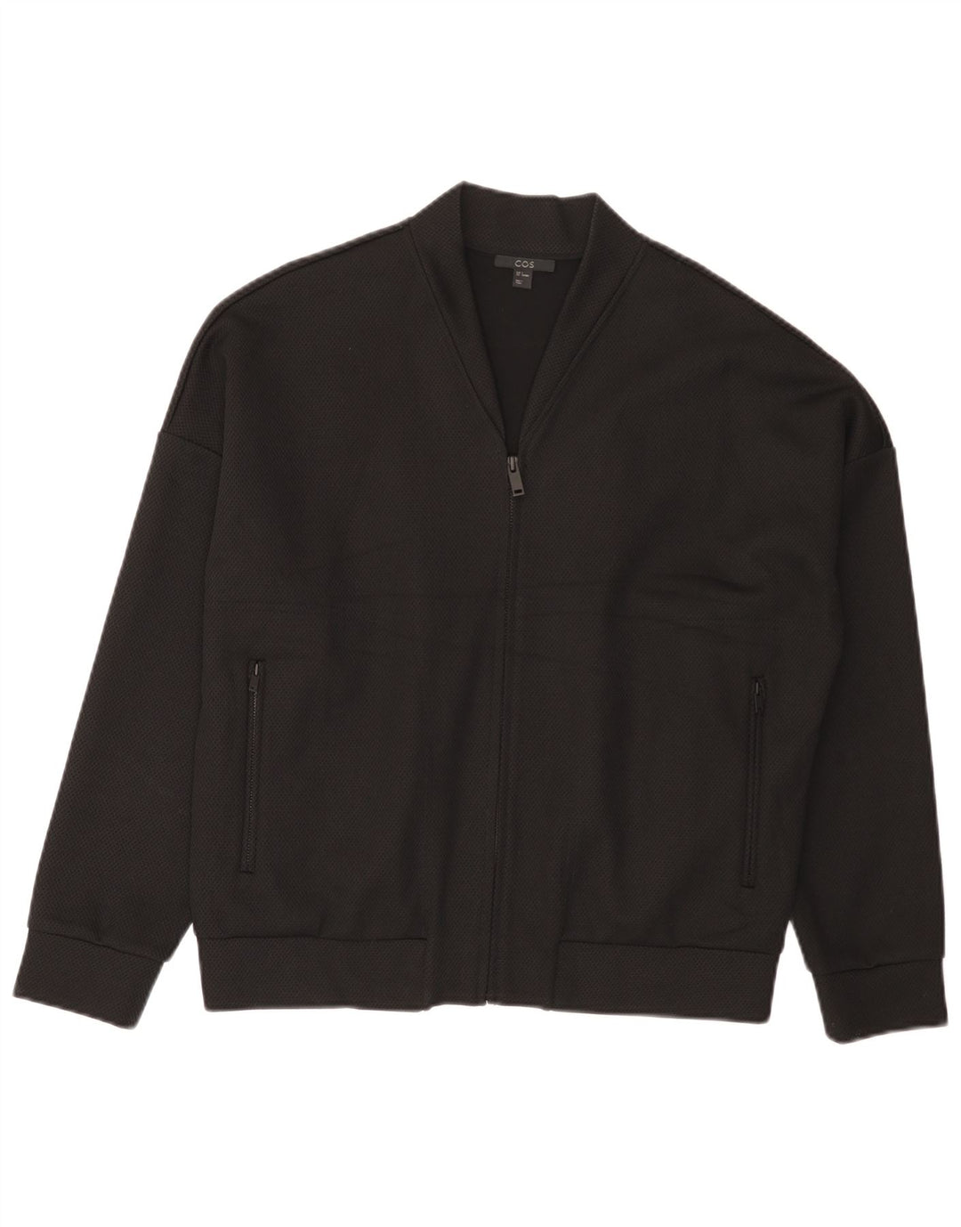 Cos Veste Bomber Homme UK 36 Petite Viscose Noire