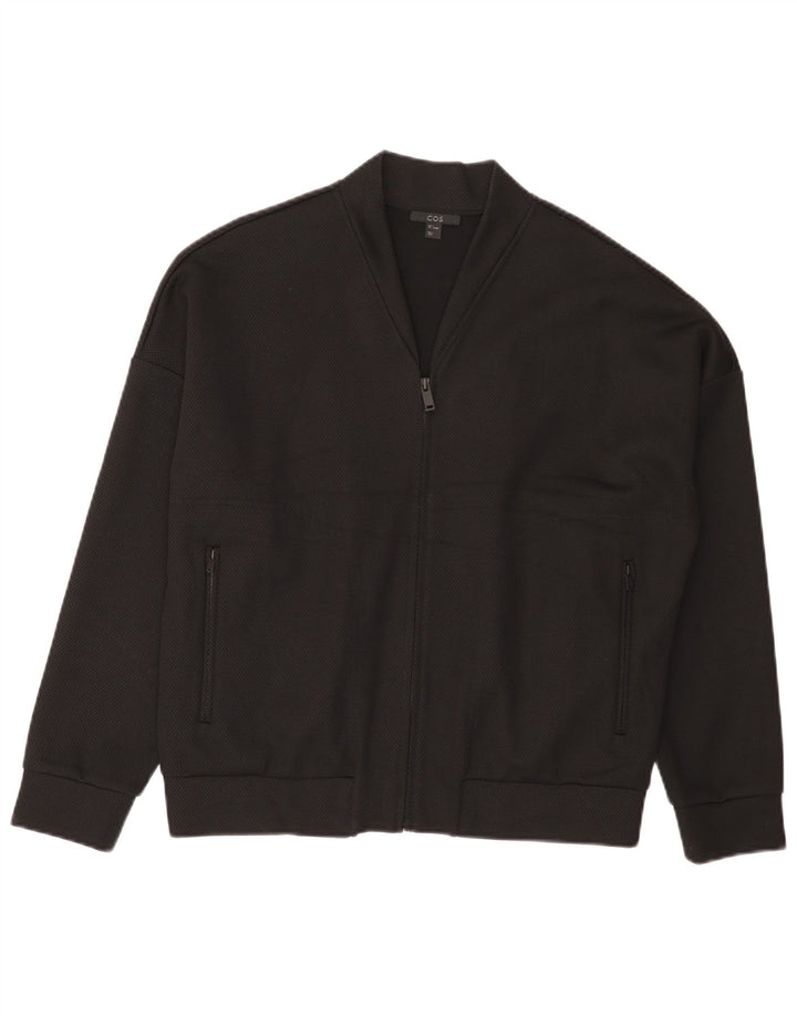 Cos Veste Bomber Homme UK 36 Petite Viscose Noire