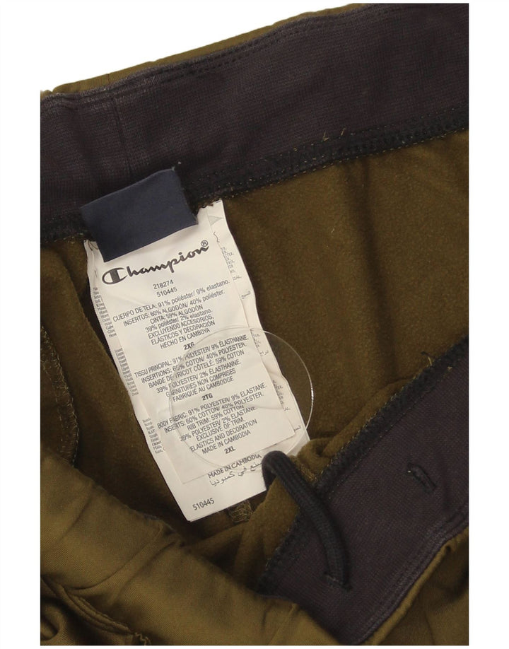 Champion Pantalon de survêtement pour homme Joggers 2XL Kaki Polyester