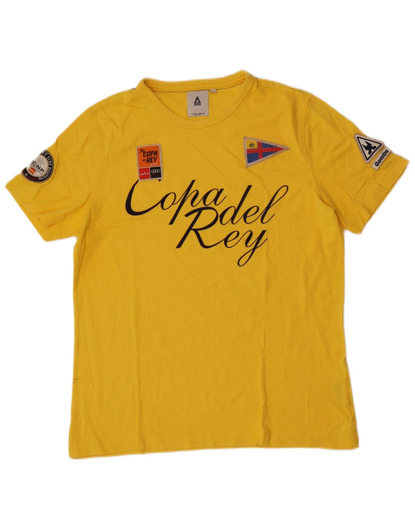 Gaastra T-Shirt Graphique Homme Grand Jaune Coton